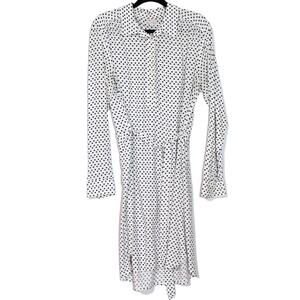 GAP White and Black Polka Dot Mini Dress